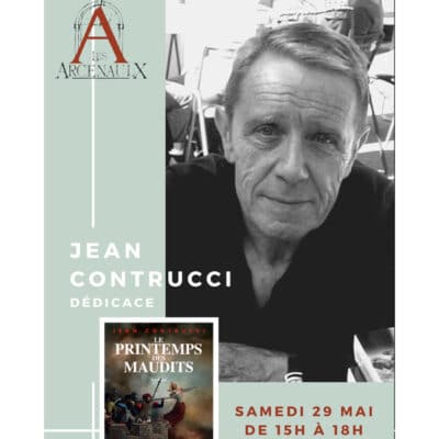 jean contrucci en signature a la librairie jeanne laffitte les arcenaulx marseille le 29 mai 2021