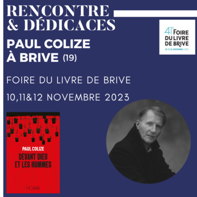 paul colize a la foire du livre de brive