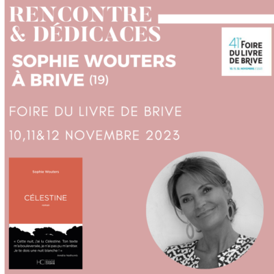 sophie wouters à la foire du livre de brive