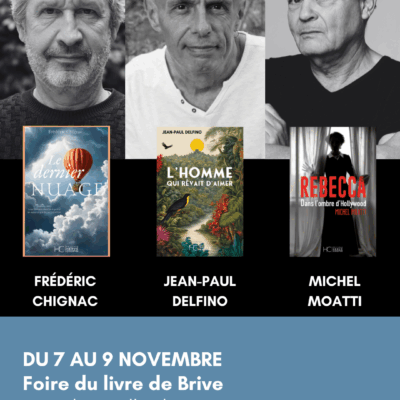 3 auteurs à la la foire au livre de Brive