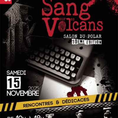 affiche du sang pour les volcans