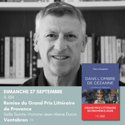 Remise du Grand Prix littéraire de Provence à Thierry Maugenest